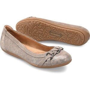 Comfortiva MALOREE Memory Foam Flats in Smoke